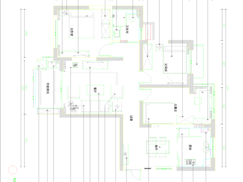  天域华府水城家居cad平面图 