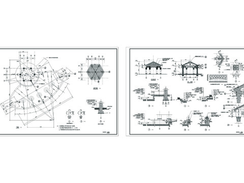  意大利凉亭CAD节点大样 