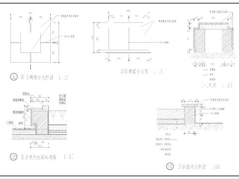 路沿雕塑台铺地设计cad施工图 