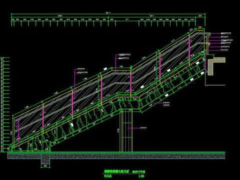  某大厅钢结构楼梯设计图 