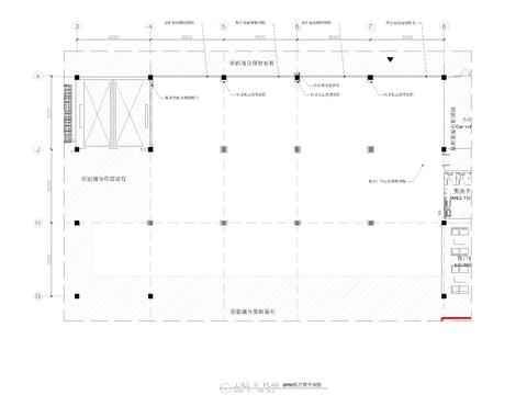  BMW展廳平面cad施工圖 
