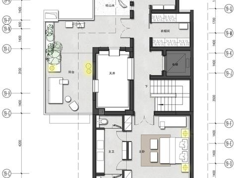  別墅樣板間CAD施工圖 