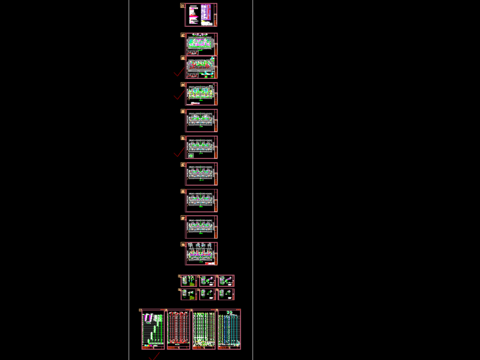  二十五层住宅楼给排cad施工图 