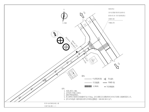  雙河口濱河路延伸段工程CAD施工圖 