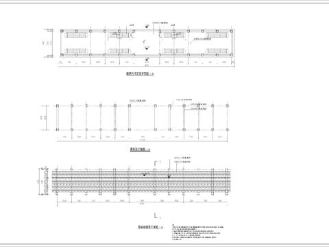  新中式观景廊架设计cad施工图 