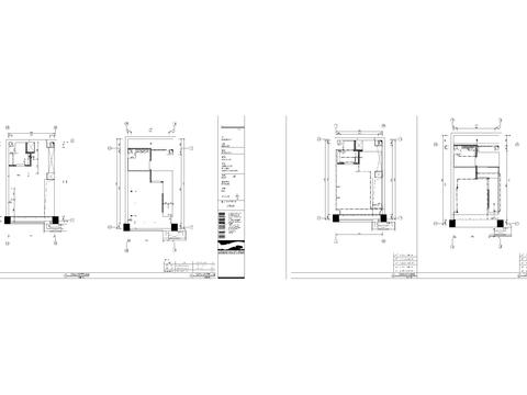  万科B1精装样板房cad施工图 