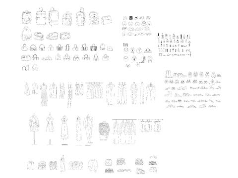  服装鞋包cad图库 