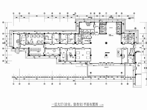  醫(yī)院cad平面圖 