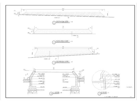 异形花池详图cad大样图 