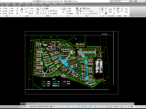  小区规划景观cad平面图 