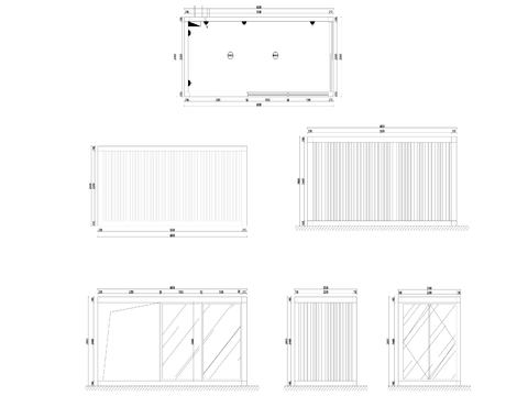  14营地集装箱cad立面图 