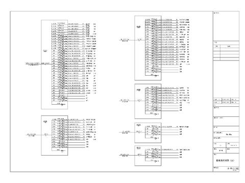  电气系统图cad施工图 
