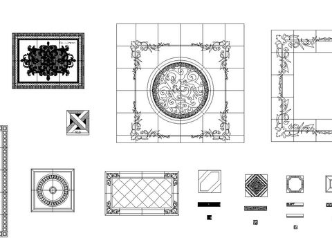  地面水刀拼花图库 