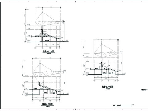  看台CAD节点大样 