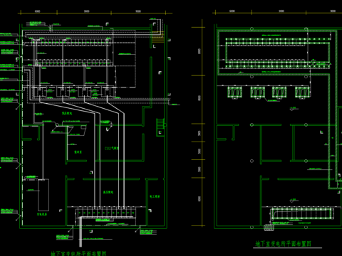  采用干变的变电所平面cad施工图 
