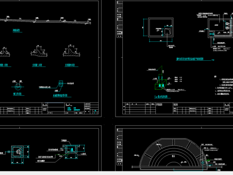  南昌某小区水景给排水设计图纸 