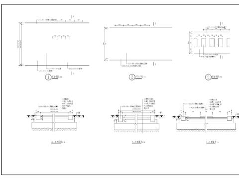  停车位及铺装cad大样图 