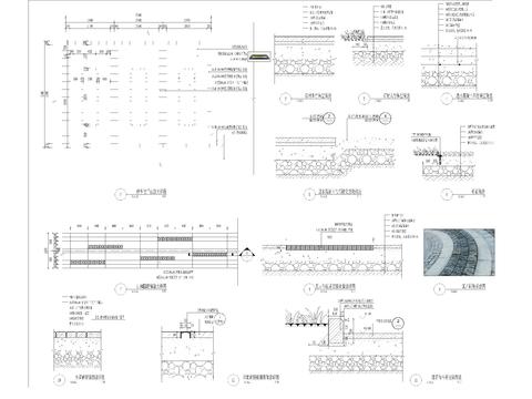  车位铺装通用做法详图 施工图 