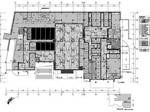  人民医院综合楼装修cad施工图 