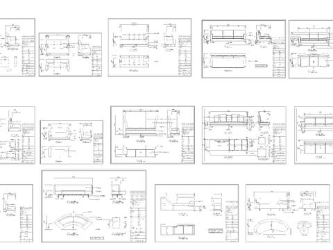  组合沙发cad图库 