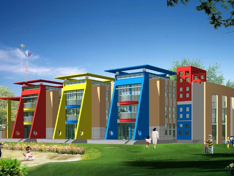  幼儿园建筑图 