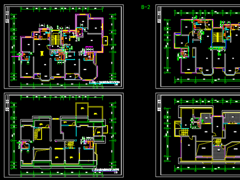  住宅楼水暖CAD施工图 