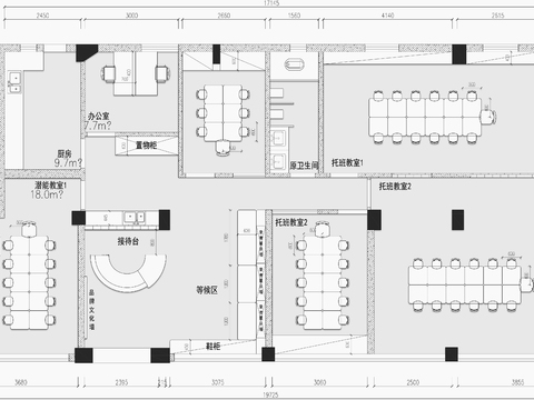  幼儿园cad平面图 