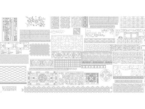 中式CAD花纹大全 