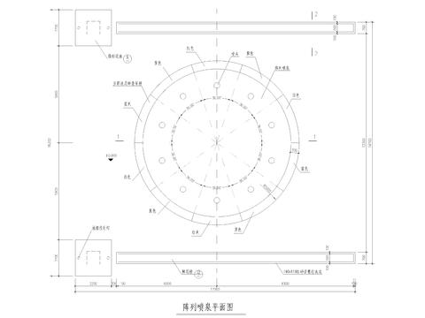  喷泉cad大样详图 