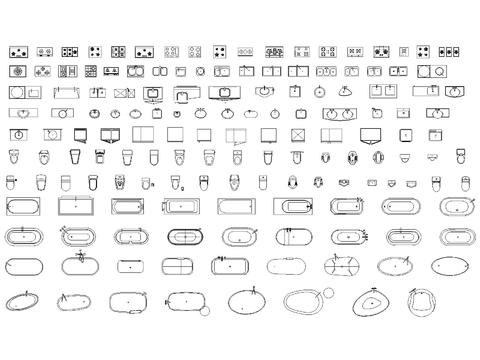  厨卫 厨房 卫生间CAD施工图 