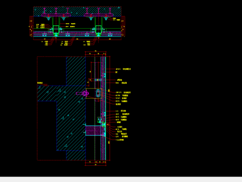  复合铝板CAD节点大样图 