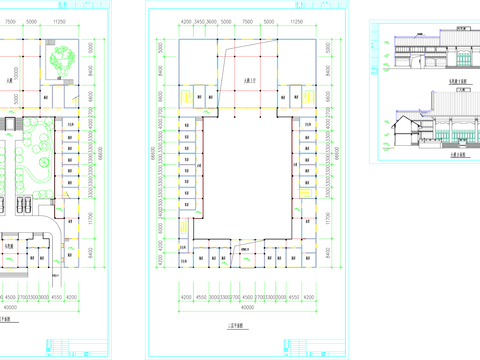  古建筑建筑CAD施工图 