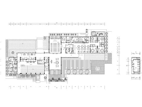  大型高级会所平面系统图 