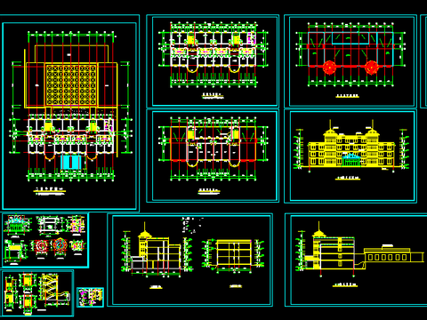  养老院CAD施工图 