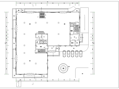  小區(qū)建筑cad平面圖 