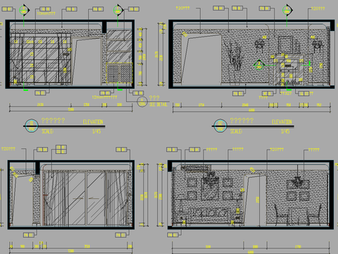  东莞幸福花苑D户型装修施工图 