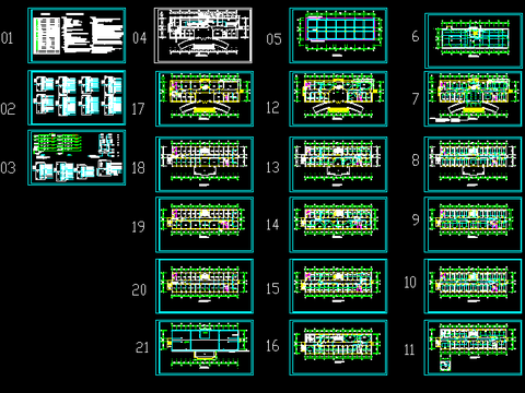  办公楼电气cad图纸 