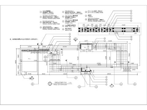  水景墙CAD节点大样 
