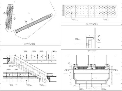  自动扶梯cad大样图 