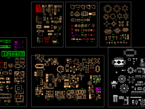  家居精品cad图库 