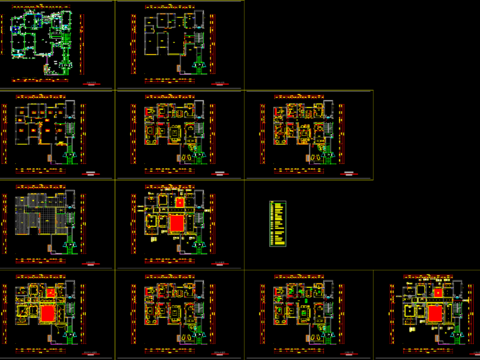  新中式家装CAD施工图 