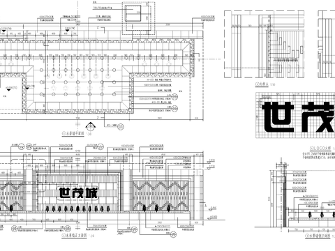 9组现代新中式镜面水景cad大样图 