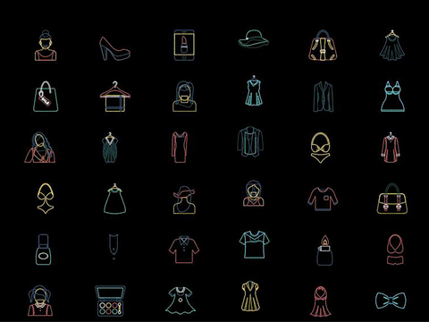  服装鞋帽cad图库 