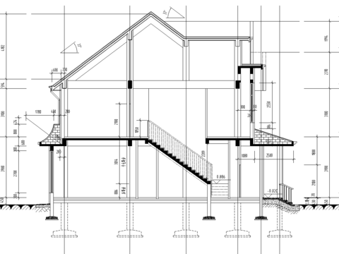 某别墅CAD施工图 