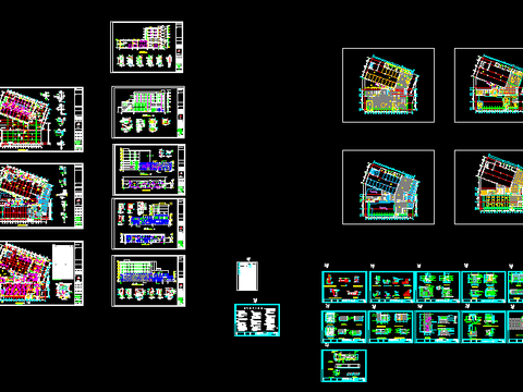  福特4S店建筑CAD施工图 