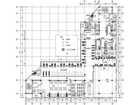  健身俱乐部cad施工图 