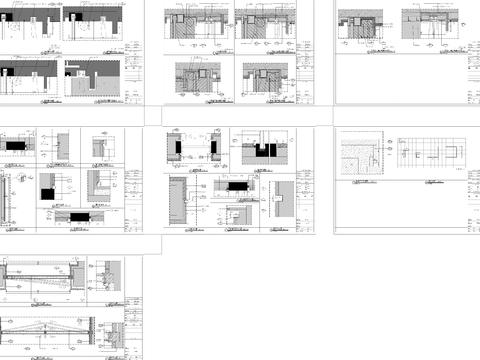  别墅立面节点大样图 