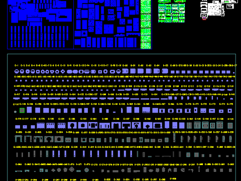 中式花纹cad图库 