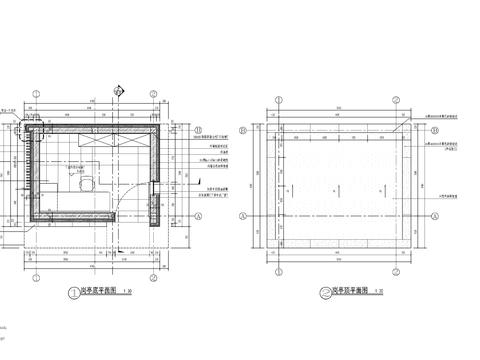  小区入口岗亭cad大样图 