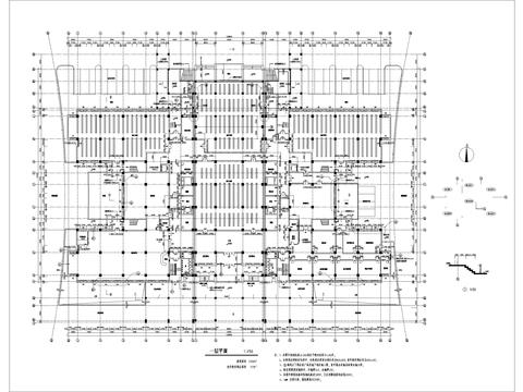 大學(xué)圖書館建筑CAD施工圖 